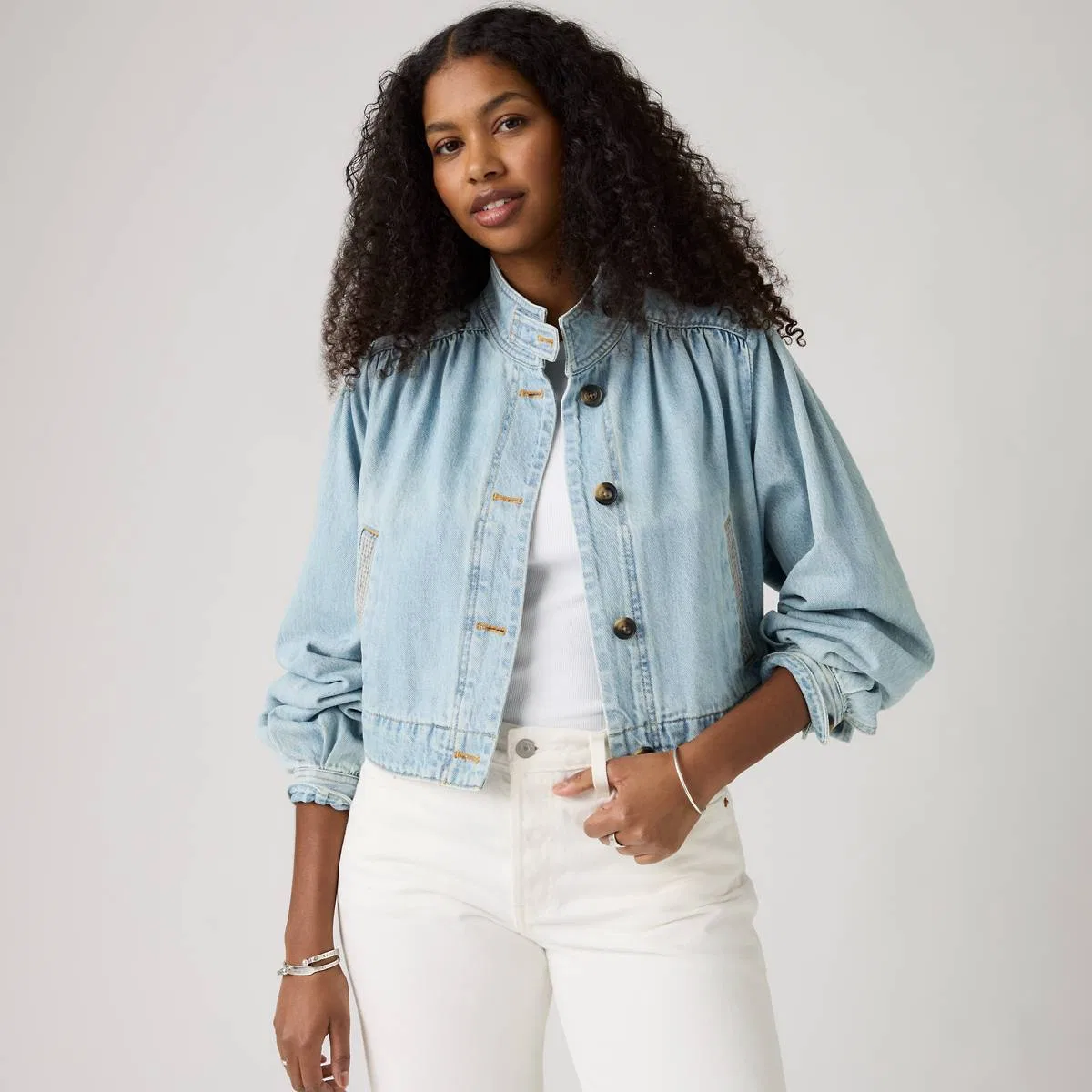 довольно короткое пальто Parker Levi's, Hello People - Medium Wash