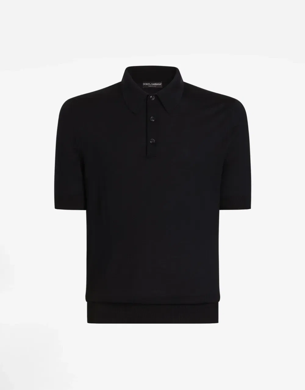 Кашемировая рубашка поло DOLCE & GABBANA, синий