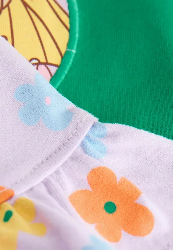 Комплект шорт и брюк с принтом Disney Princess Regular fit Next green, зеленый — фото 4