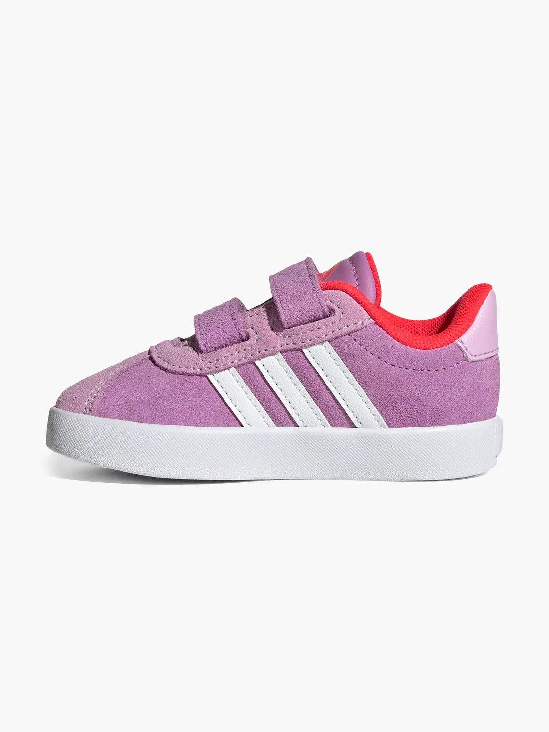 Детские кроссовки с липучками Adidas VL Court 3.0 CF I, фиолетовый — фото 3