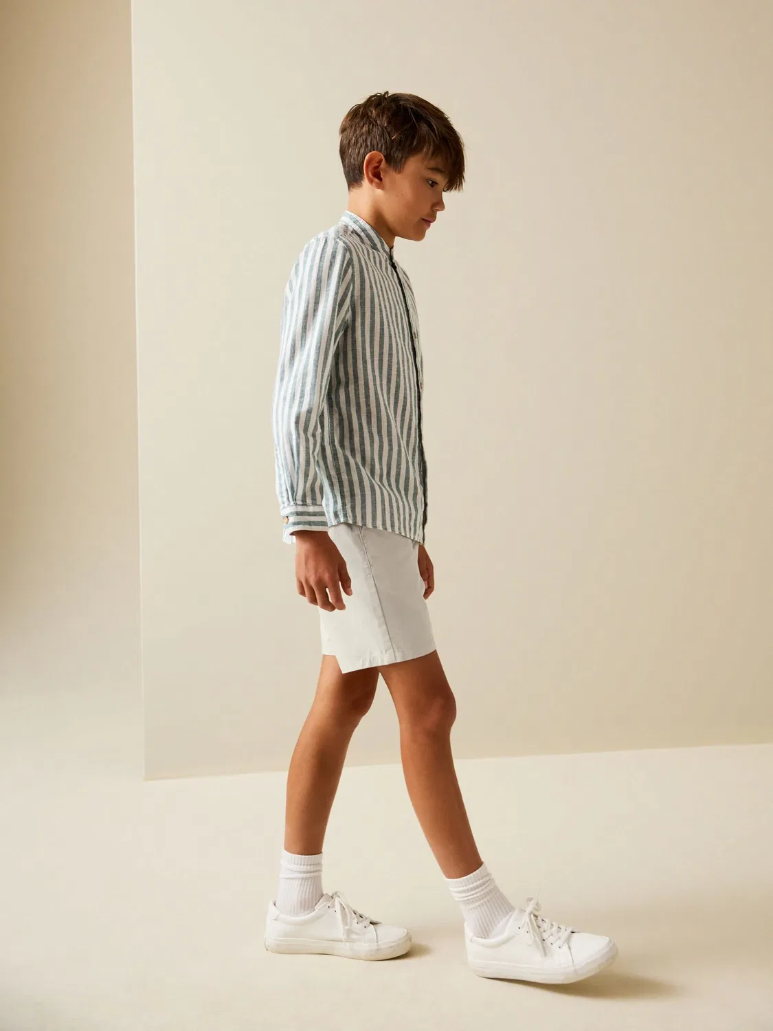 Шорты чинос Regular Fit Next, Stone — фото 4