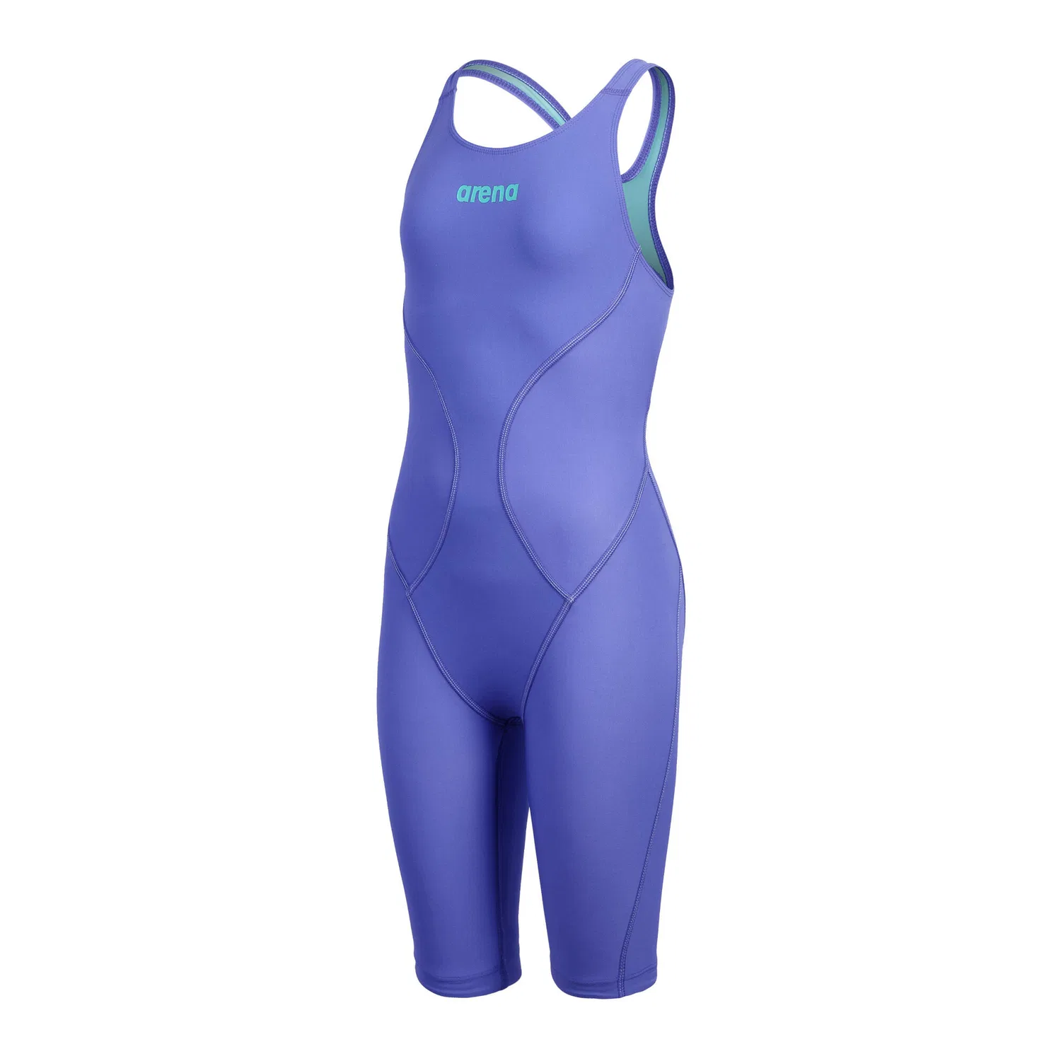 Детский слитный купальник для девочек с открытой спиной Powerskin Impulso Open Back Arena, Royal Purple