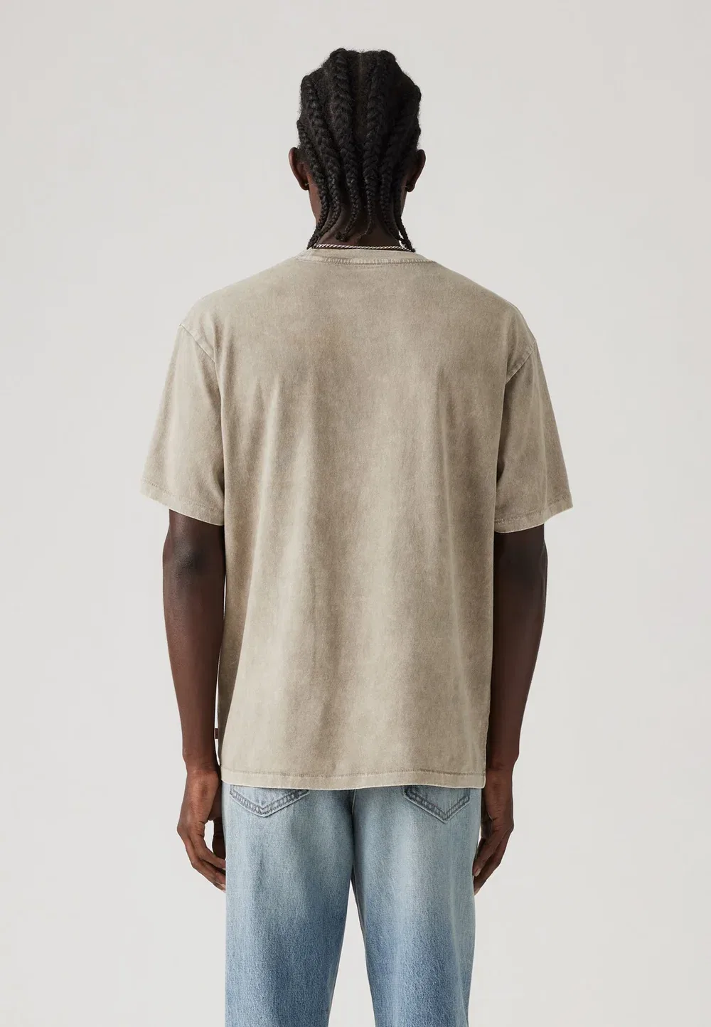 Винтажная футболка Tab - футболка с принтом Levi'S, Stones Throw Mineral Wash Silent Storm Jersey — фото 3