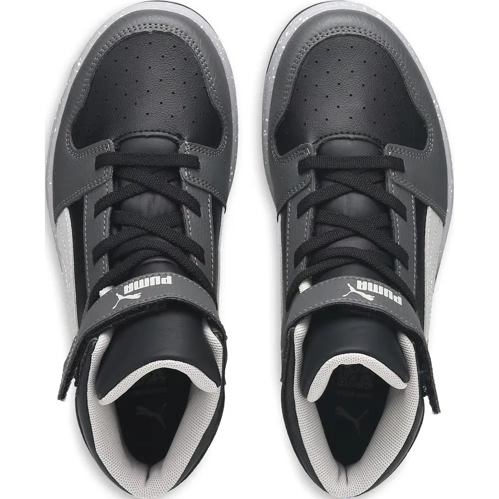 Детские высокие кроссовки Rebound Layup Puma, Grey/Black — фото 4