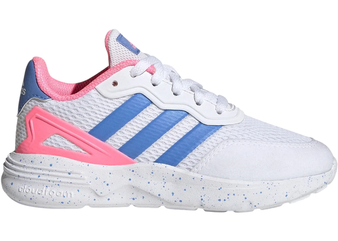Детские кроссовки Lifestyle Adidas Nebzed, Cloud White Blue Fusion Beam Pink