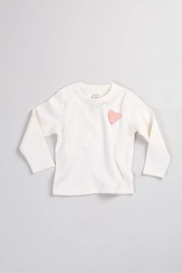 Детская футболка с длинным рукавом с вышивкой Heart Bondberro, Heart — фото 4