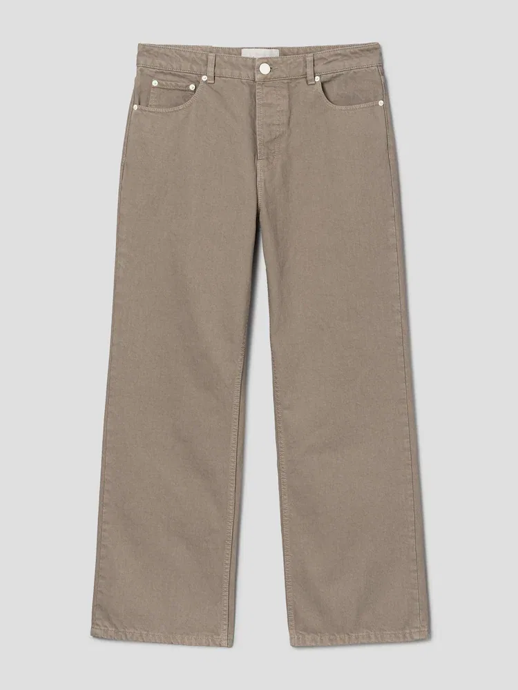 Джинсы Large Fit AMI PARIS, Beige Taupe — фото 3