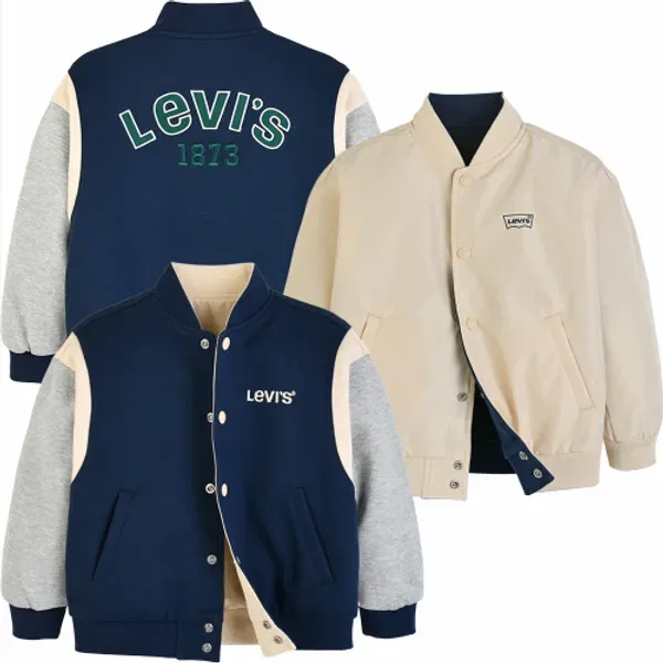 Реверсивная куртка-бомбер с логотипом, Levi's Kids, Navy