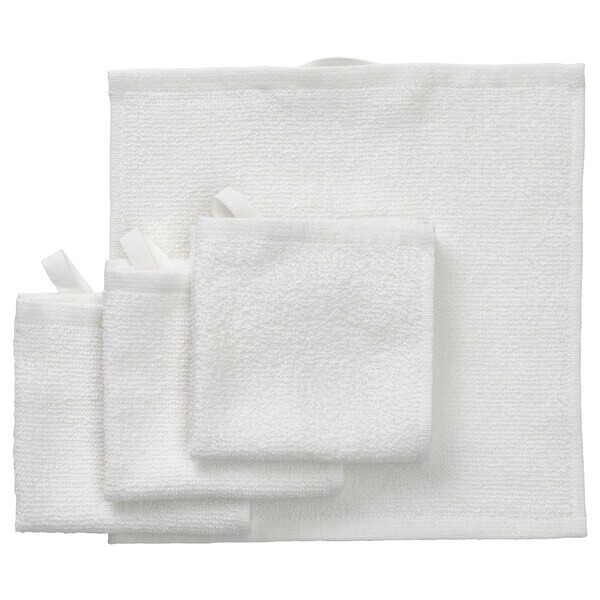 

Комплект салфеток Ikea Luddvial, 25x25 см, 4 штуки, белый