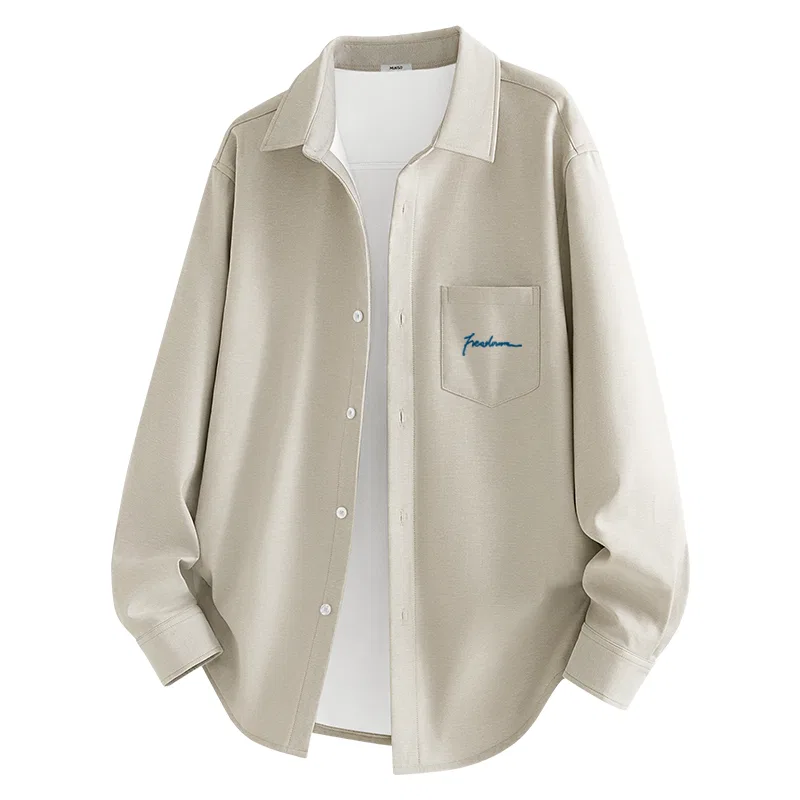 Детская рубашка Fleece-Lined Thermal Oxford MINISO, Apricot