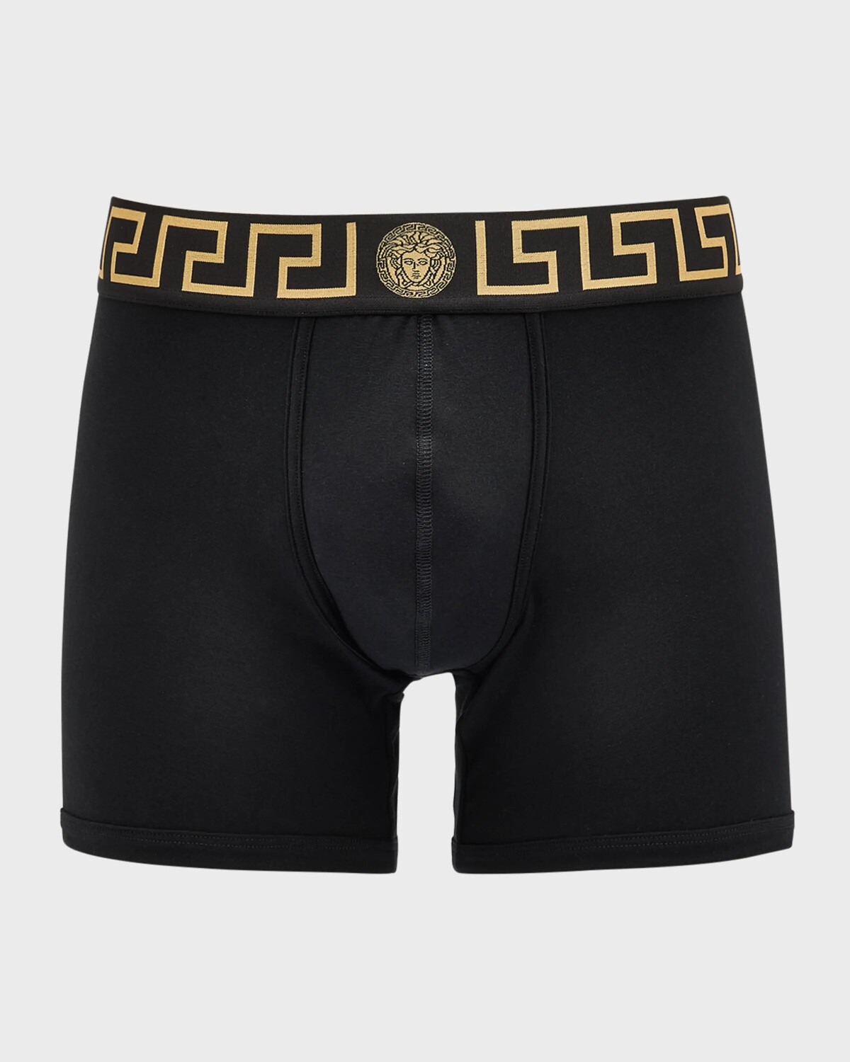 

Мужские трусы-боксеры в греческом стиле Key из органического хлопка Versace, цвет Black Gold Greek Key