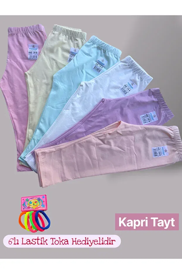 Детские леггинсы для девочек хлопковые 3 шт Kossiga, Capri Pastel — фото 4