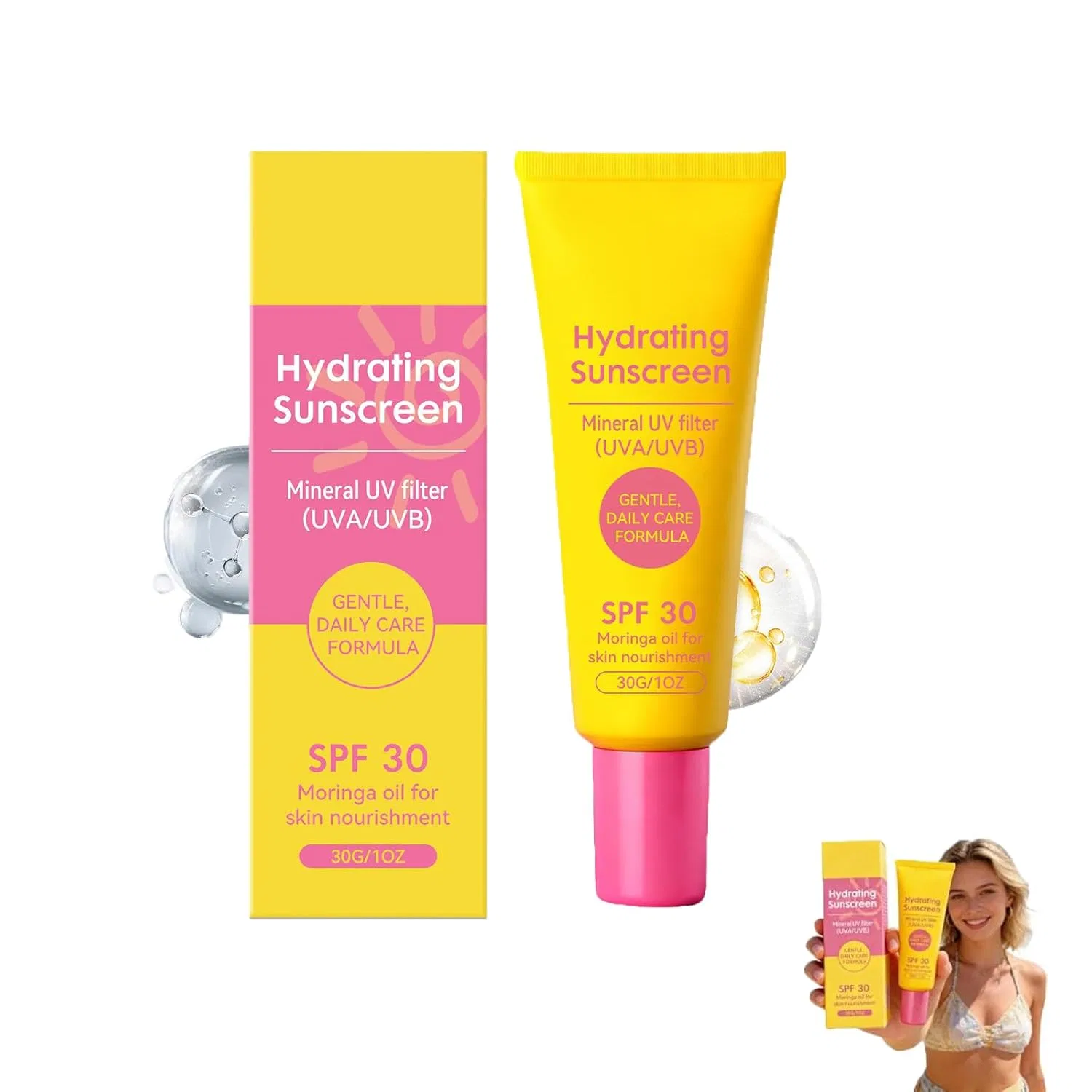 Солнцезащитный крем для лица SPF 30 NTHFECG, 30 г, 1 шт