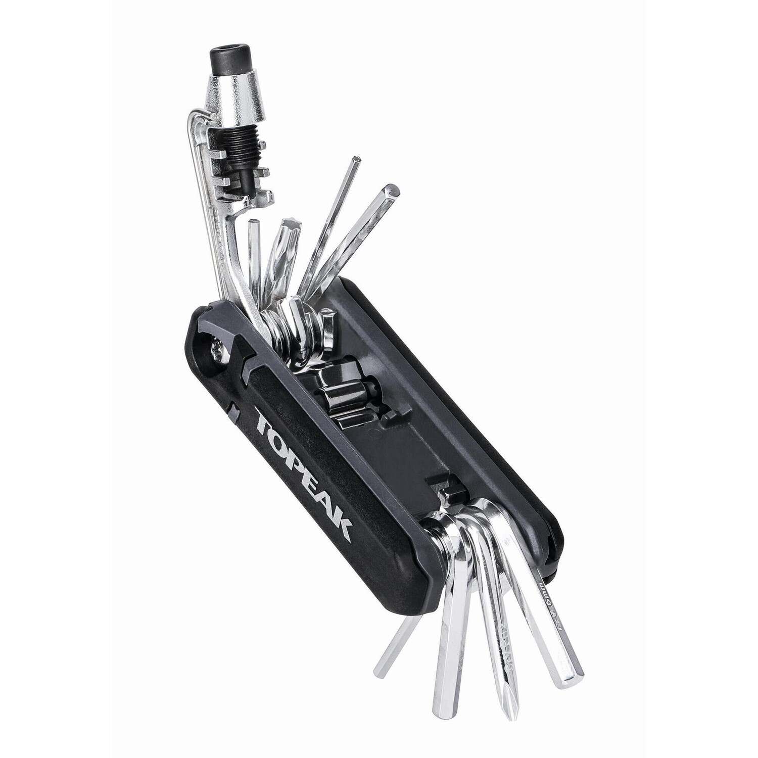 

Мини-инструмент Hexus X - 21 функция TOPEAK, черный / черный / серебристый