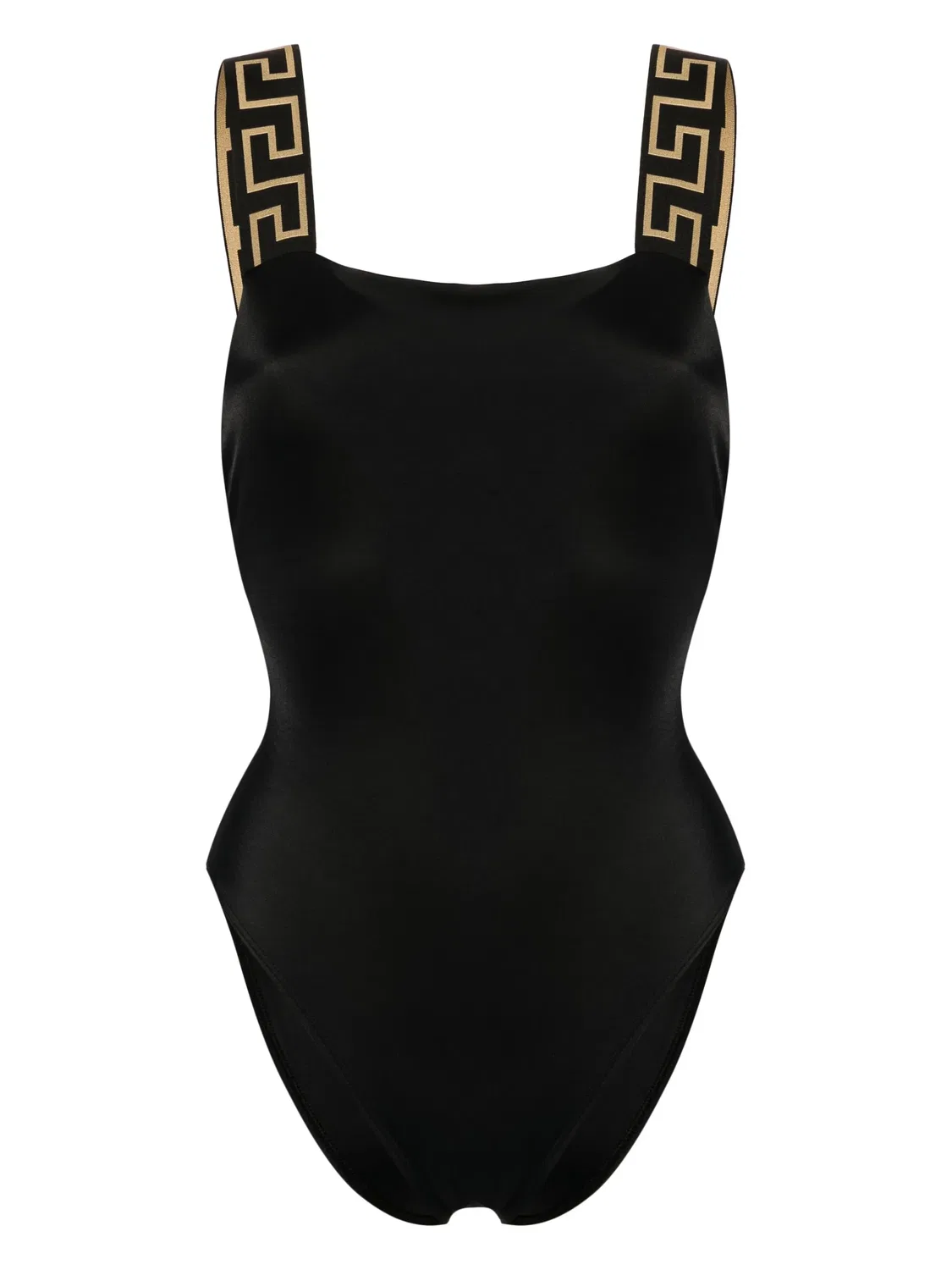 Versace Купальник 'Greca Border' в черном цвете