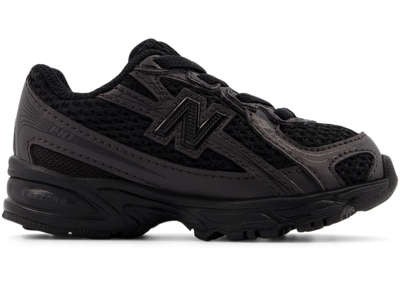 Детские кроссовки Lifestyle New Balance 740 Bungee Lace, Black Cement