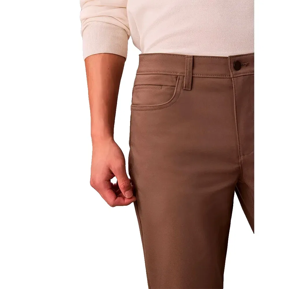 Брюки Slim Fit Calvin Klein, коричневый — фото 4