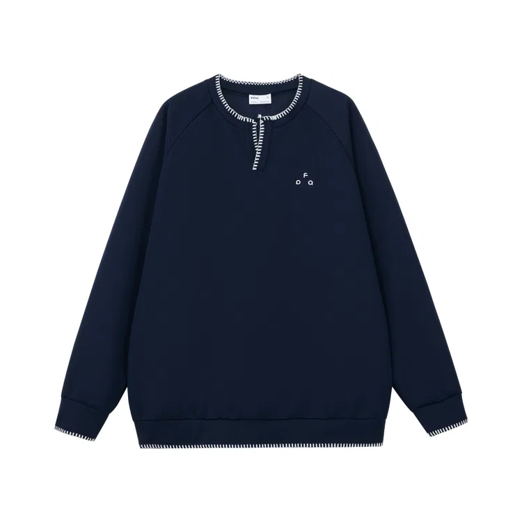 Детский свитшот с воротником-стойкой Henry Collar FPA, Haze Blue — фото 4