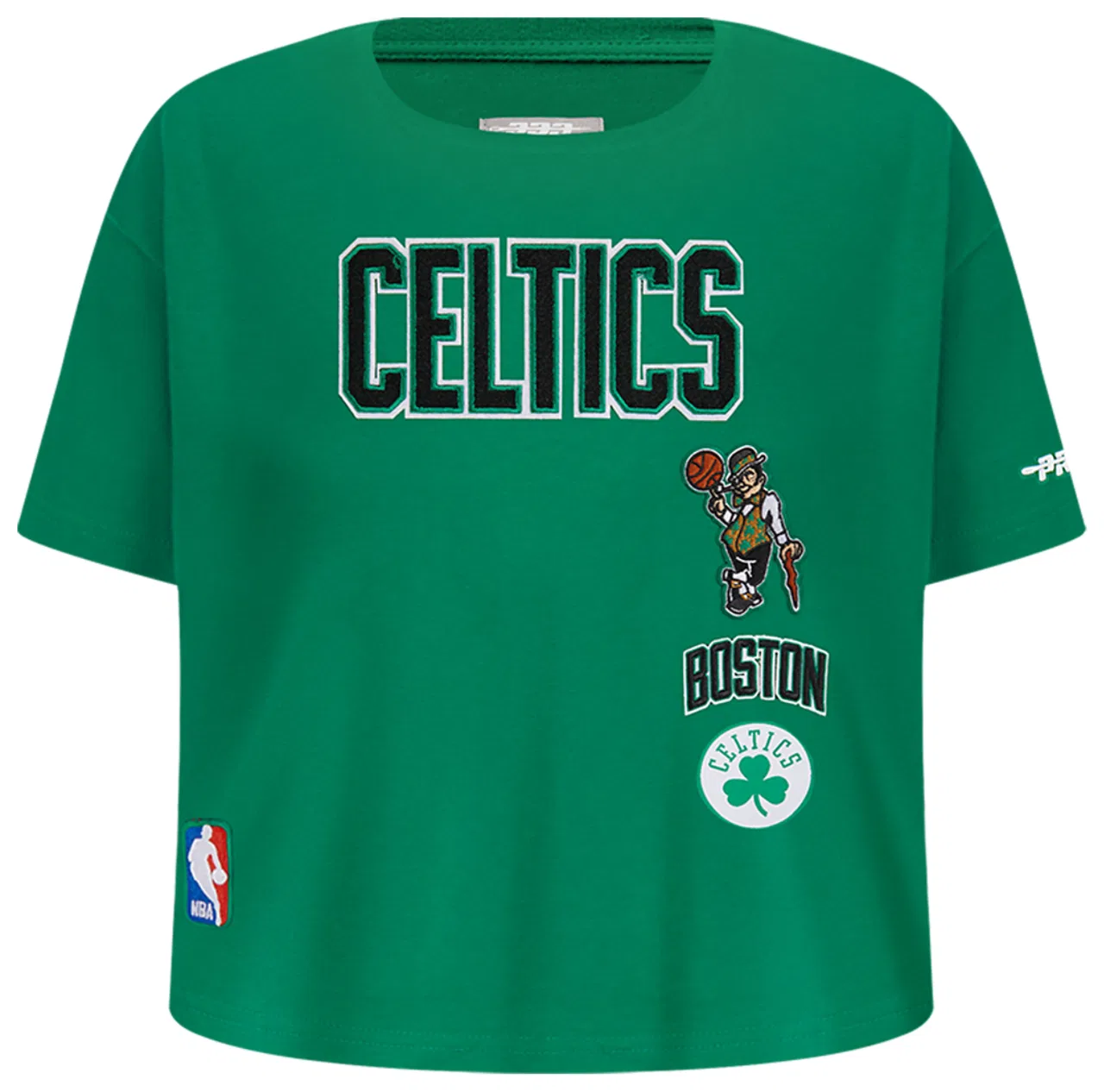 Футболка для девочек Retro Classic Boxy Tee Boston Celtics Pro Standard, цвет Kelly Green
