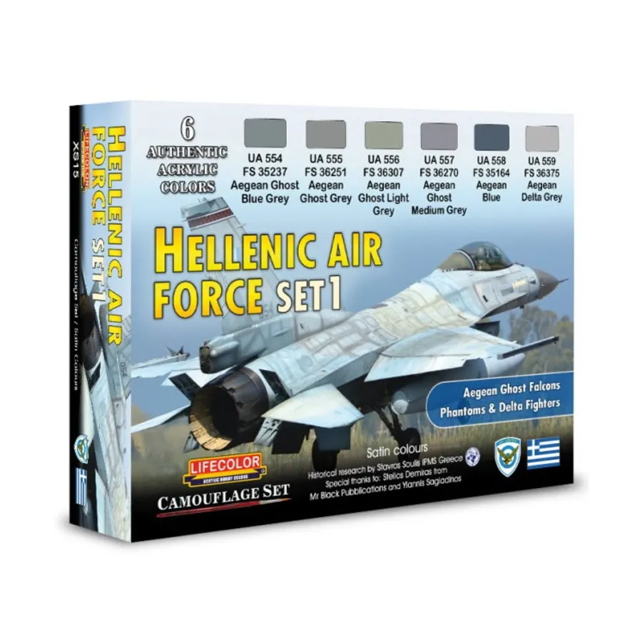 

Комплект ВВС Греции №1, Aircraft Paint Sets (Lifecolor)