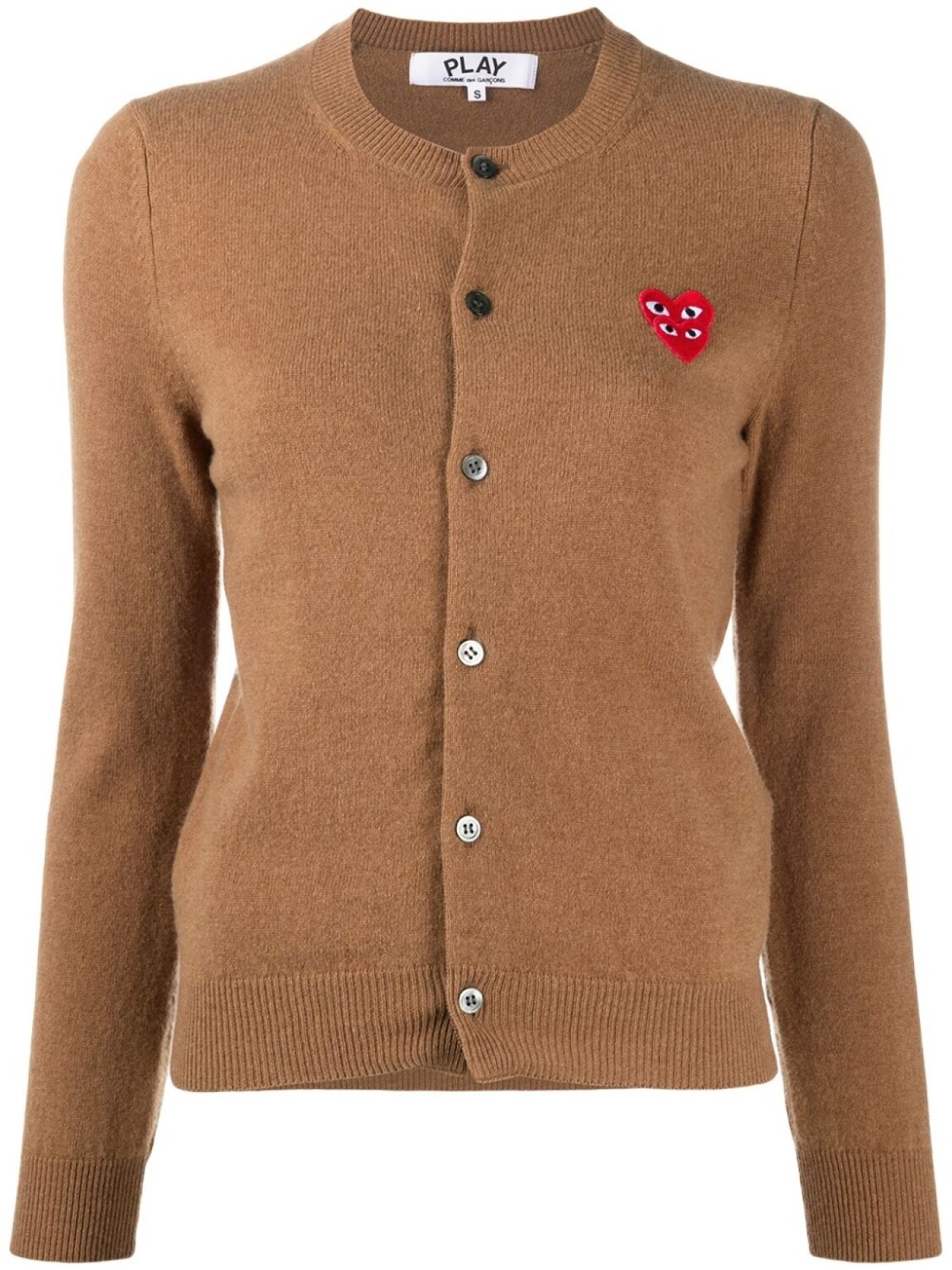 

Кардиган с вышитым логотипом Comme Des Garçons Play, коричневый