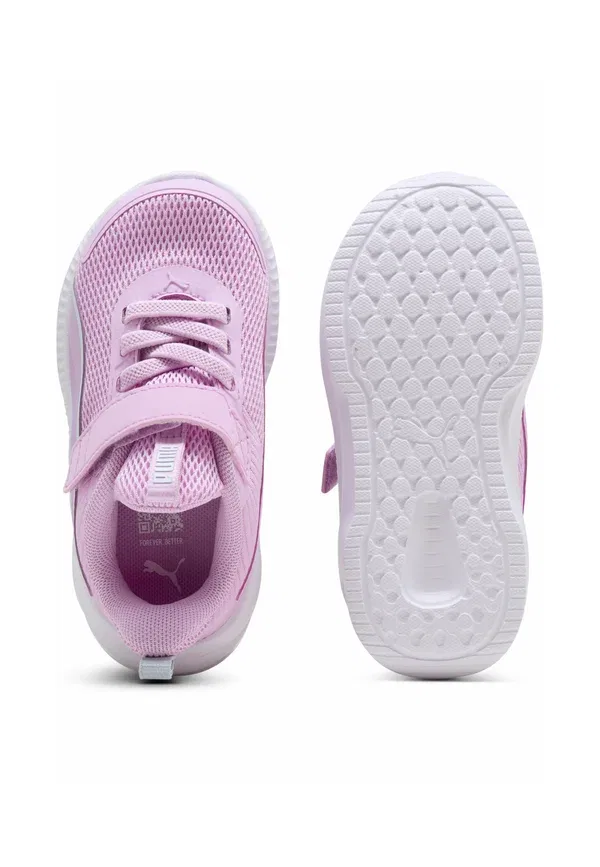Кроссовки с застежкой-липучкой Flyer 4 Puma, Mauve Glow-Aqua Glow-White, белый/сиреневый/бирюзовый — фото 3