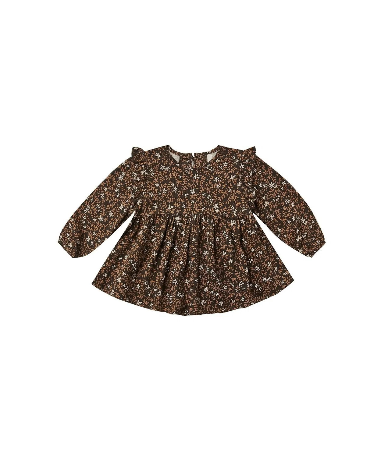 Детская блуза с длинным рукавомс принтом Winter Bloom Rylee + Cru, Black — фото 3