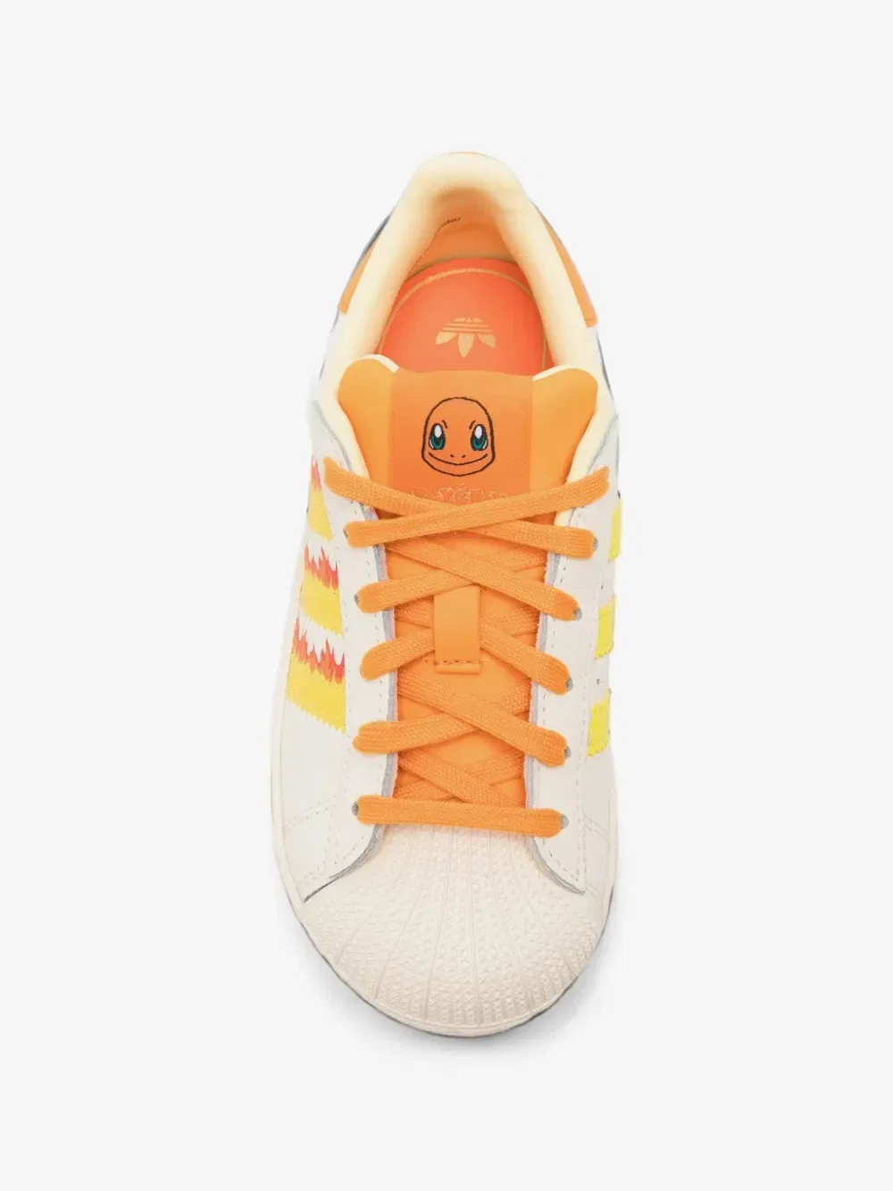 Кеды Superstar II C со шнуровкой и принтом покемонов adidas Kids, бежевый — фото 2