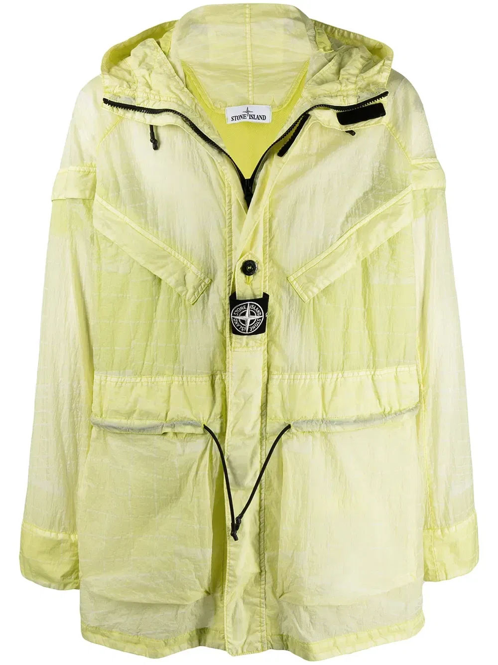 Парка с карманами Stone Island, желтый