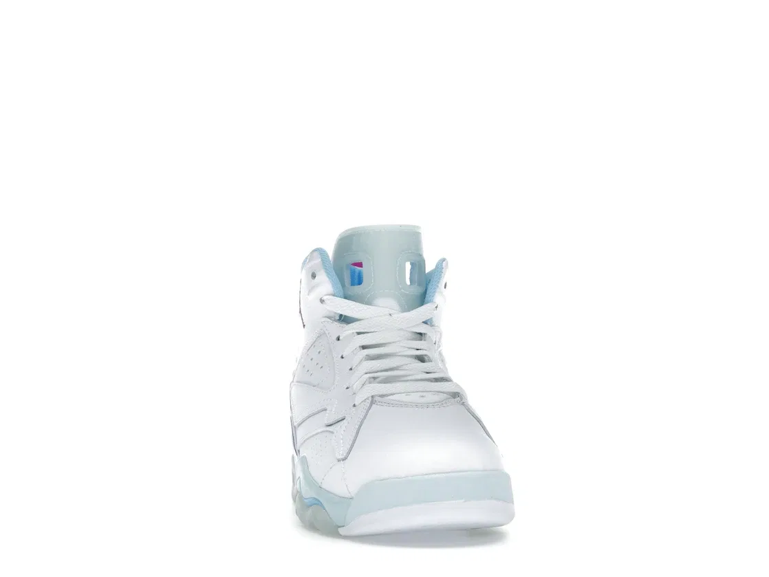 Детские кроссовки Lifestyle с принтом Jordan MVP Jordan, White/Glacier Blue/Aquarius Blue/Hyper Violet — фото 2
