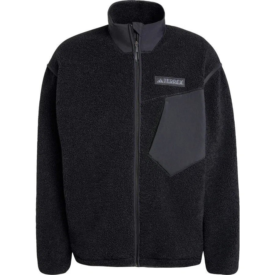 Флисовая куртка TERREX Xploric High Pile Fleece Fermuarlı Üst adidas, Черный — фото 3