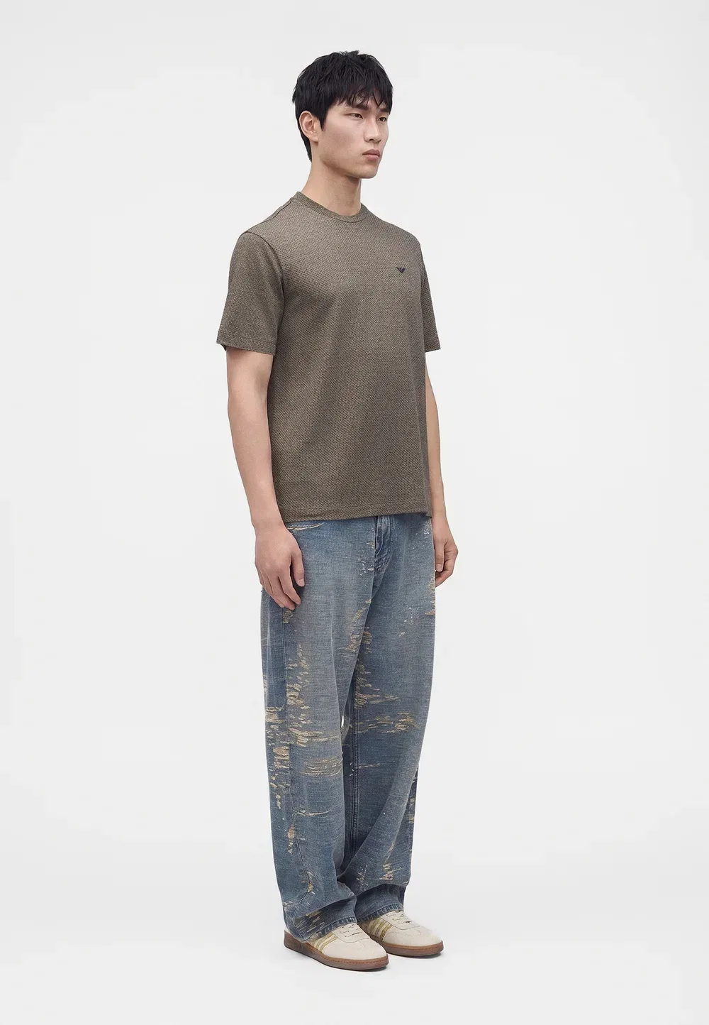 Простая футболка Emporio Armani, Humus Fancy — фото 4