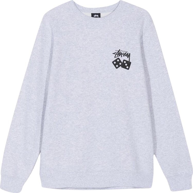 

Толстовка Stussy Dice Crew 'Ash Heather', серый