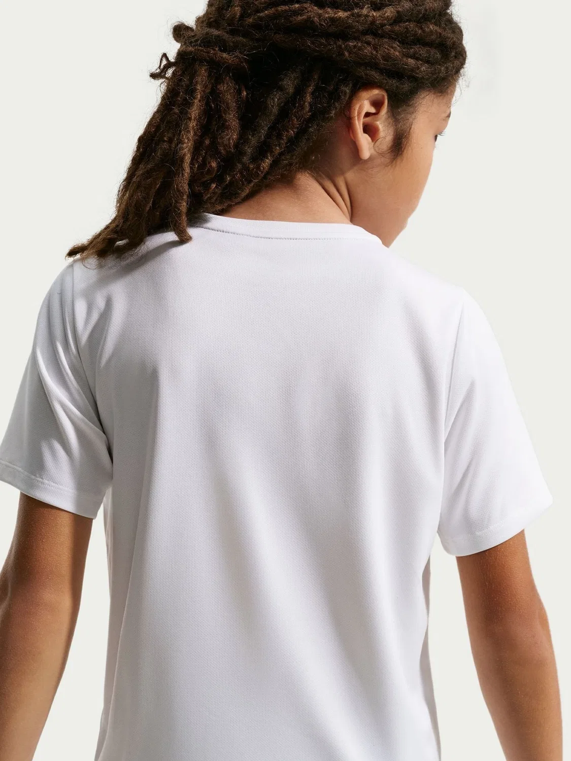 Футболка Nike Miler Dri-FIT с коротким рукавом, белая — фото 4