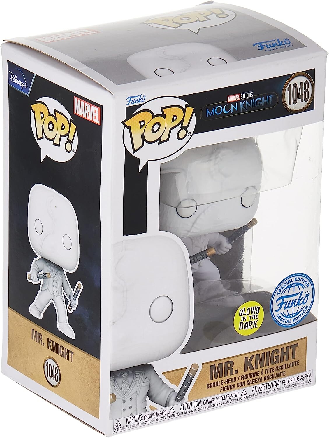 

Фигурка Funko Marvel Moon Knight Mr Knight Glow in The Dark Pop! Vinyl Collectible Figure - Limited Edition Exclusive