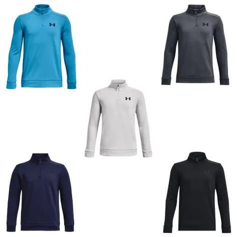 Детское худи с четверть-застежкой Under Armour, Черный