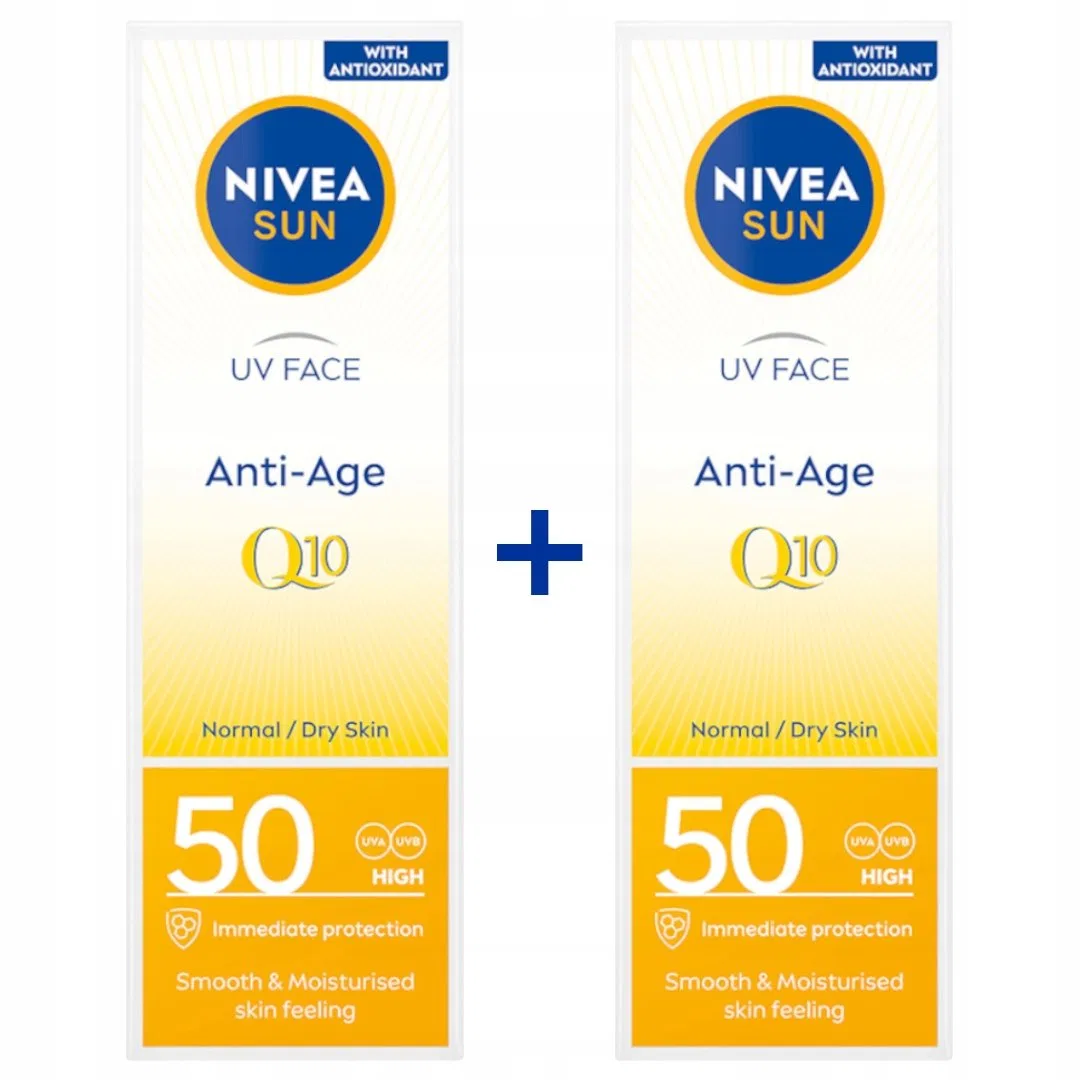 Крем для лица SPF 50 2x50 мл с коэнзимом Q10 Nivea