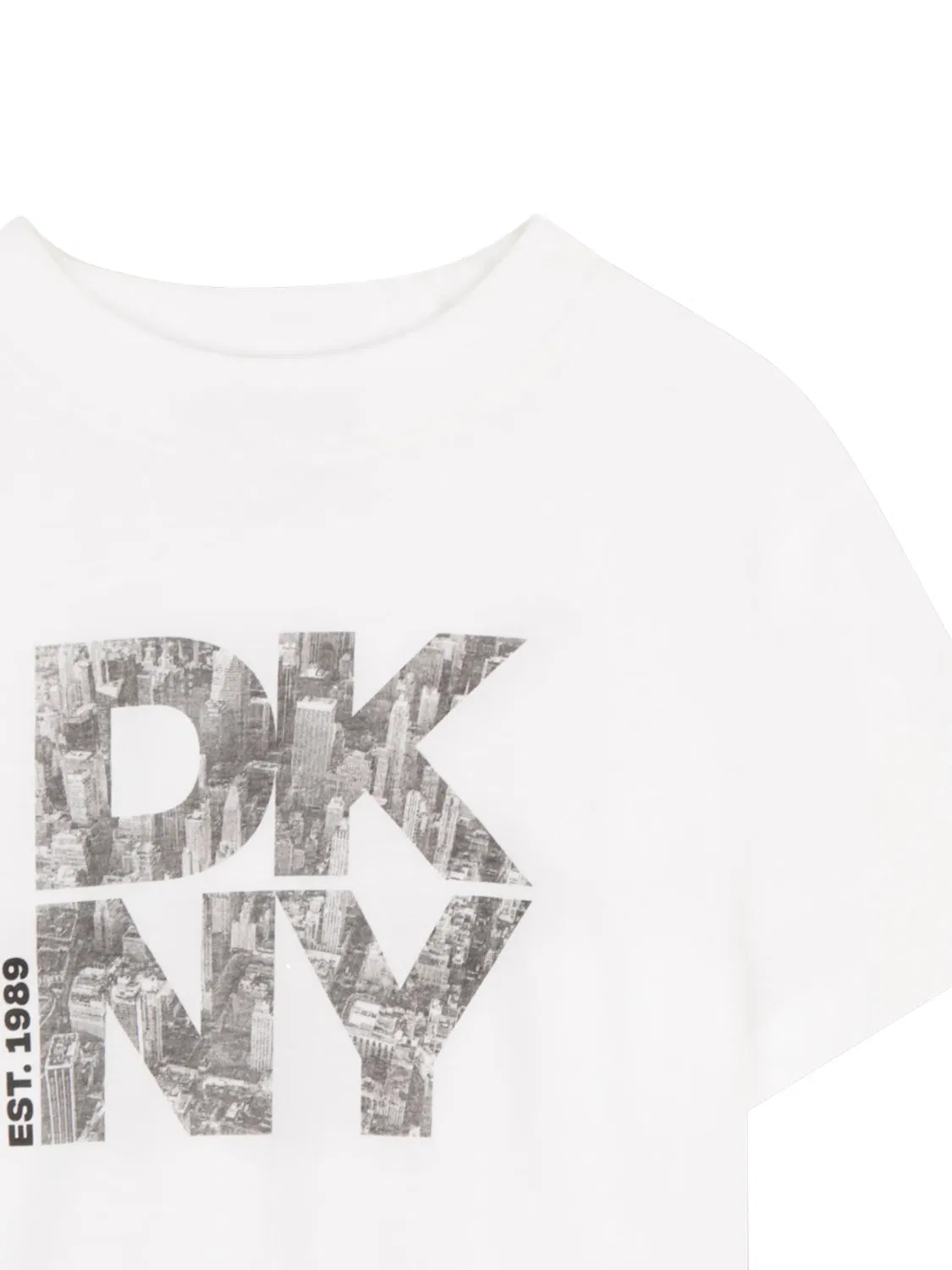 Футболка с принтом и логотипом DKNY, белый — фото 2