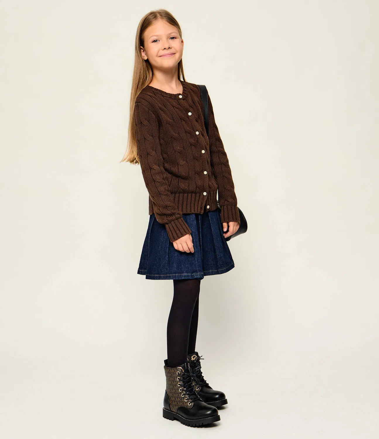 Ботильоны Kalina Michael Kors Kids, Marrone — фото 2