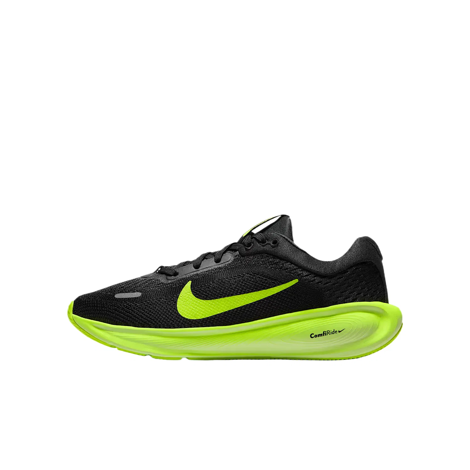 Детские кроссовки для бега с дышащей сеткой Nike Stellar Ride, Gray Black/Light Yellow Green/Black/Neon Yellow