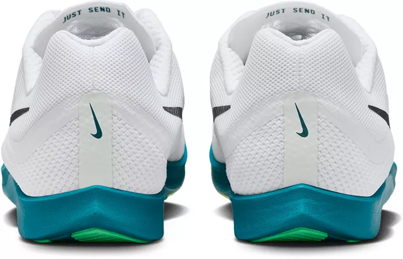 Легкоатлетические кроссовки Nike Zoom Rival Distance, белый/зеленый — фото 3