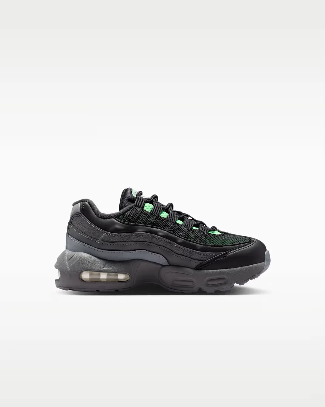 Детская обувь Nike Air Max 95 Recraft, Black/Cool Grey/Iron Grey/Illusion Green — фото 3