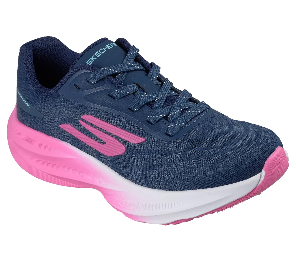 Детские кроссовки Aero Spark - Speedwave Skechers, тёмно-синий/ярко-розовый — фото 4