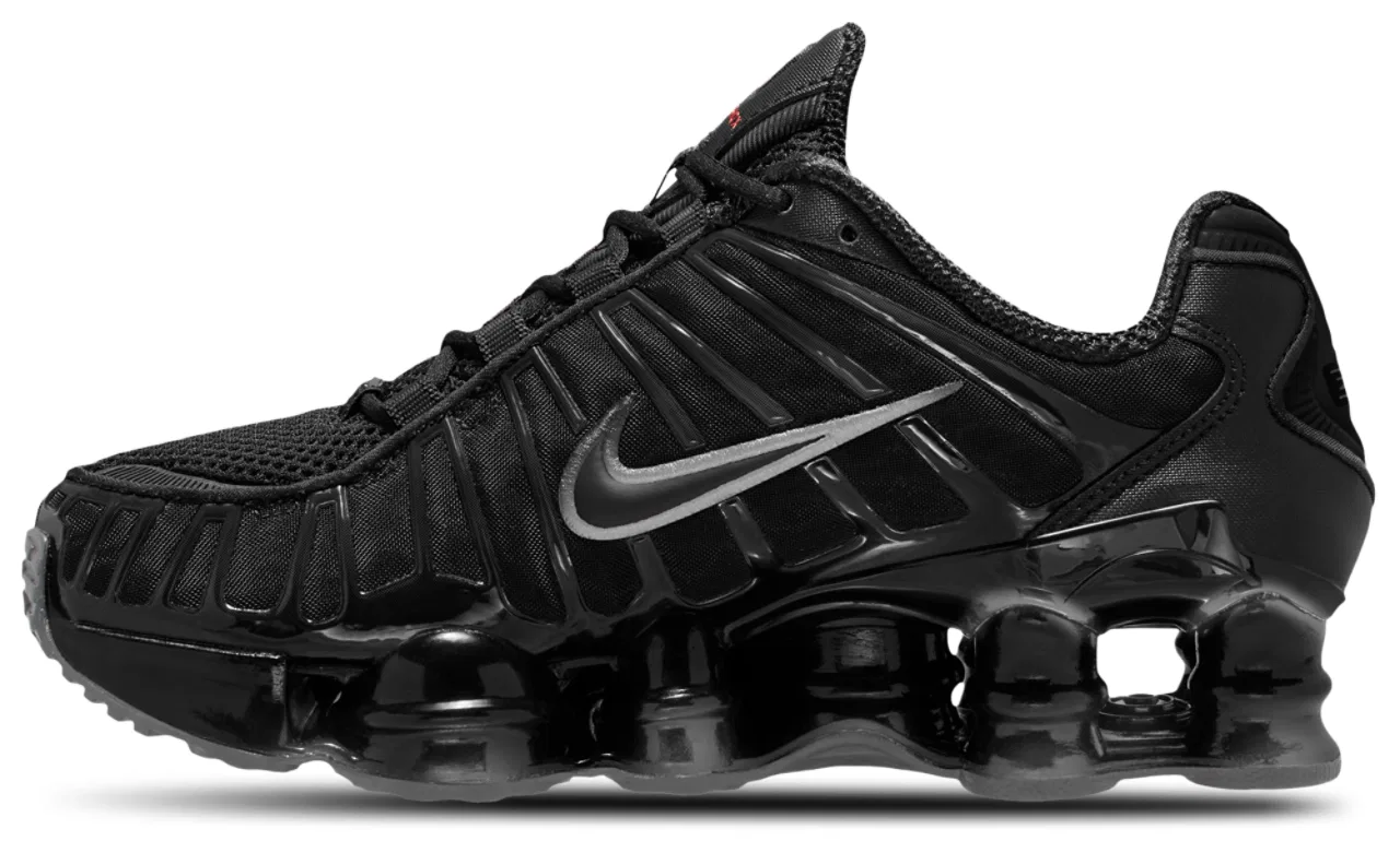 Кроссовки для мальчиков Shox TL Nike, цвет Black/Max Orange — фото 2