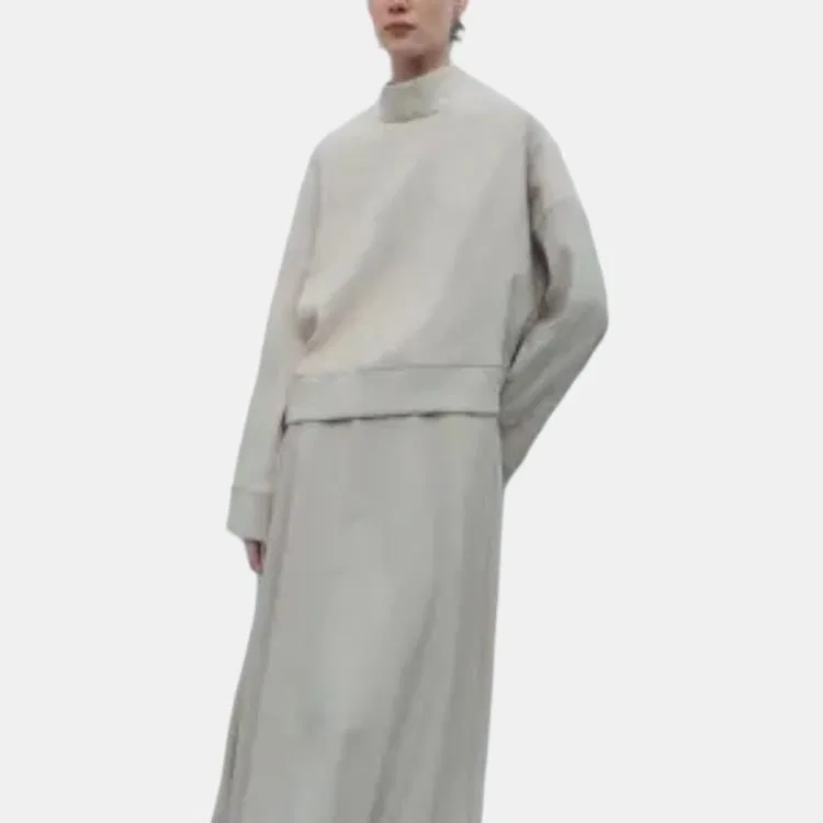 Женский свитшот с водолазкой Ecru ZARA, Ecru — фото 4