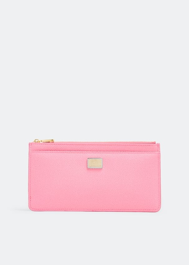 

Картхолдер DOLCE&GABBANA Dauphine large card holder, розовый