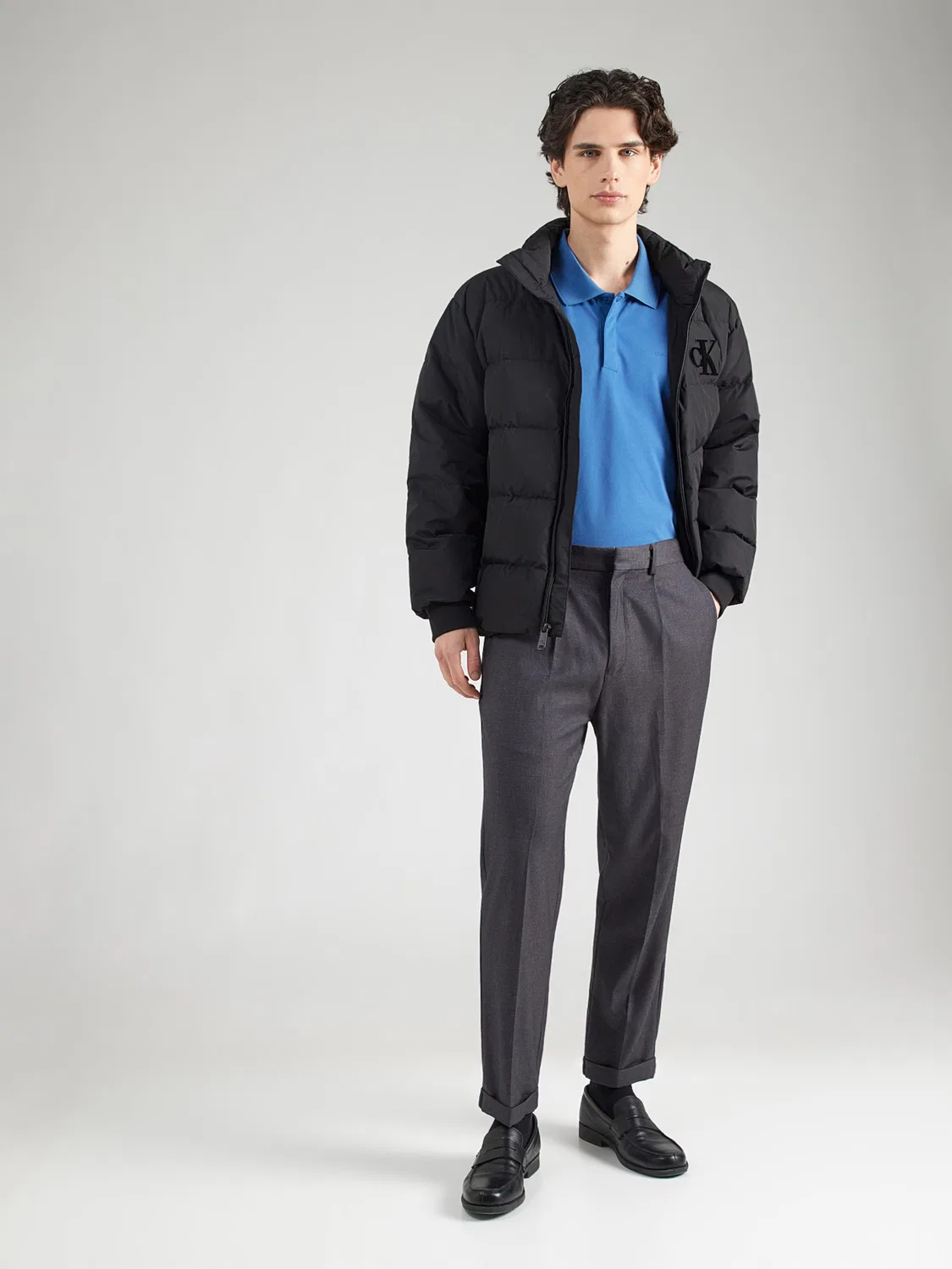 Рубашка Calvin Klein стандартного кроя, синий — фото 4