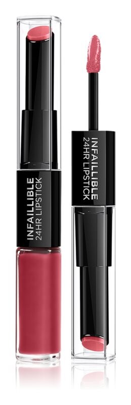 

Стойкая помада и блеск для губ 2 в 1 L’Oréal Paris Infallible 24H, оттенок 804 Metro Proof Rose 6 мл