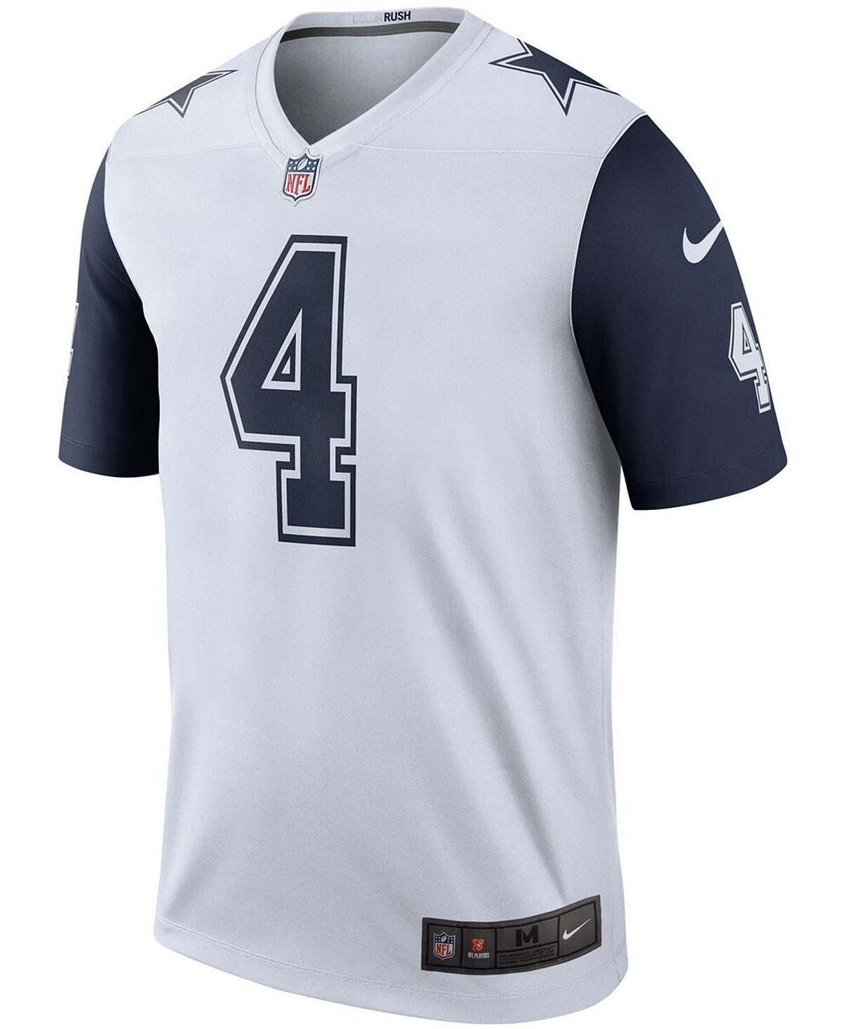 Футболка Nike Dak Prescott Dallas Cowboys Size M/XL/3XL, бело-синий — фото 3