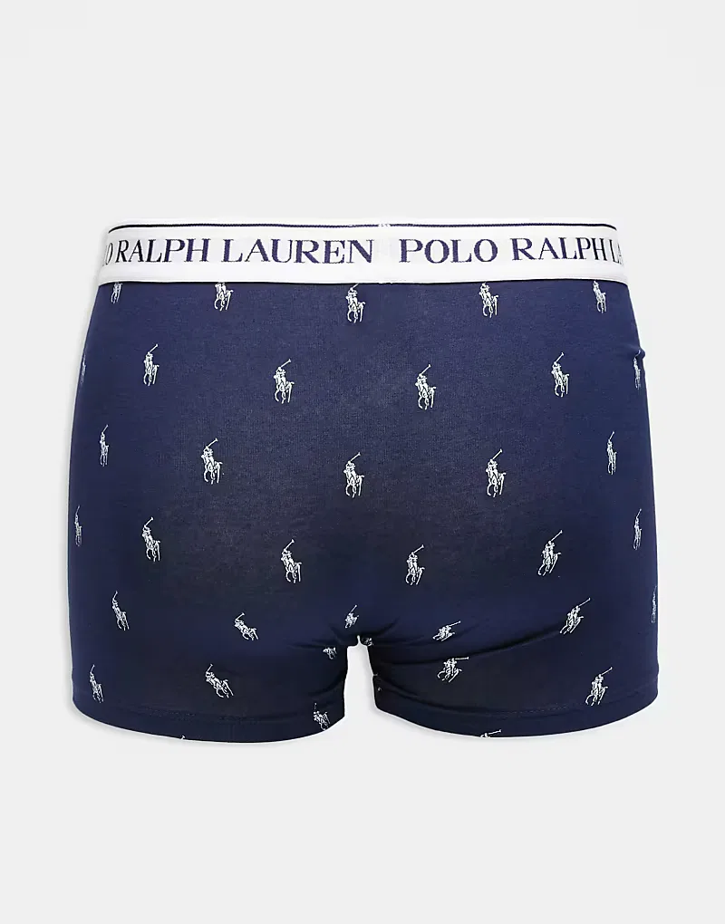 Трусы с поясом с логотипом 3 шт Polo Ralph Lauren, темно-синий — фото 3